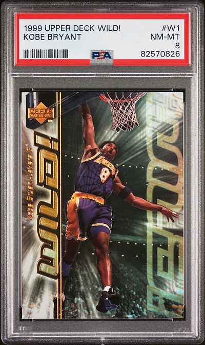 1999 Upper Deck Wild! W1 Kobe Bryant PSA 8