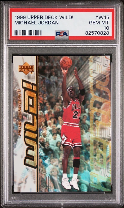1999 Upper Deck Wild! W15 Michael Jordan PSA 10