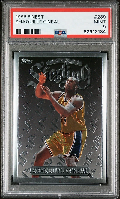 1996 Finest 289 Shaquille O'neal PSA 9