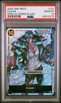 2023 One Piece Op02-paramount War 121 Kuzan Alternate Art PSA 10