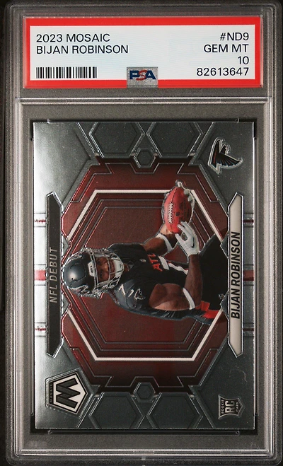 2023 Panini Mosaic Nfl Debut Nd9 Bijan Robinson PSA 10
