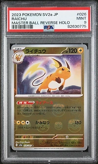 2023 Pokemon Japanese Sv2a-pokemon 151 026 Raichu PSA