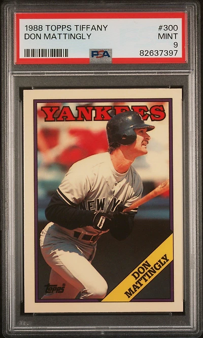 1988 Topps Tiffany 300 Don Mattingly PSA 9