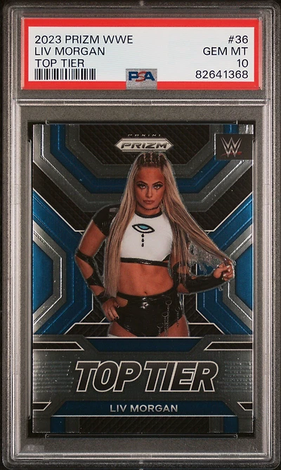 2023 Panini Prizm Wwe Top Tier 36 Liv Morgan PSA 10