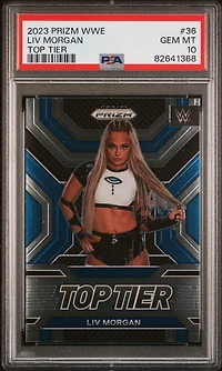 2023 Panini Prizm Wwe Top Tier 36 Liv Morgan PSA 10
