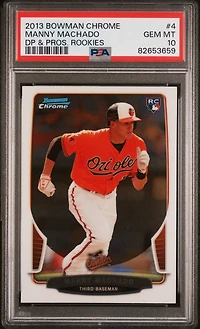 2013 Bowman Chrome Draft Picks & Prospects Rookies 4 Manny Machado PSA 10