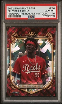 2022 Bowman's Best Prospective Royalty Pr6 Elly De La Cruz Atomic Refractor PSA 10