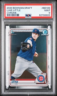 2020 Bowman Draft Bd105 Luke Little Chrome PSA 9