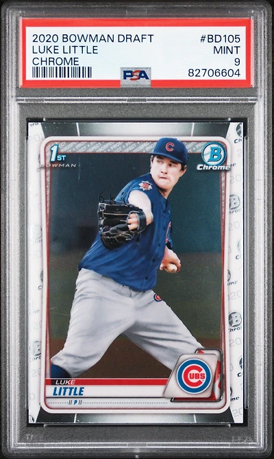 2020 Bowman Draft Bd105 Luke Little Chrome PSA 9