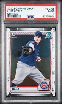 2020 Bowman Draft Bd105 Luke Little Chrome PSA 9