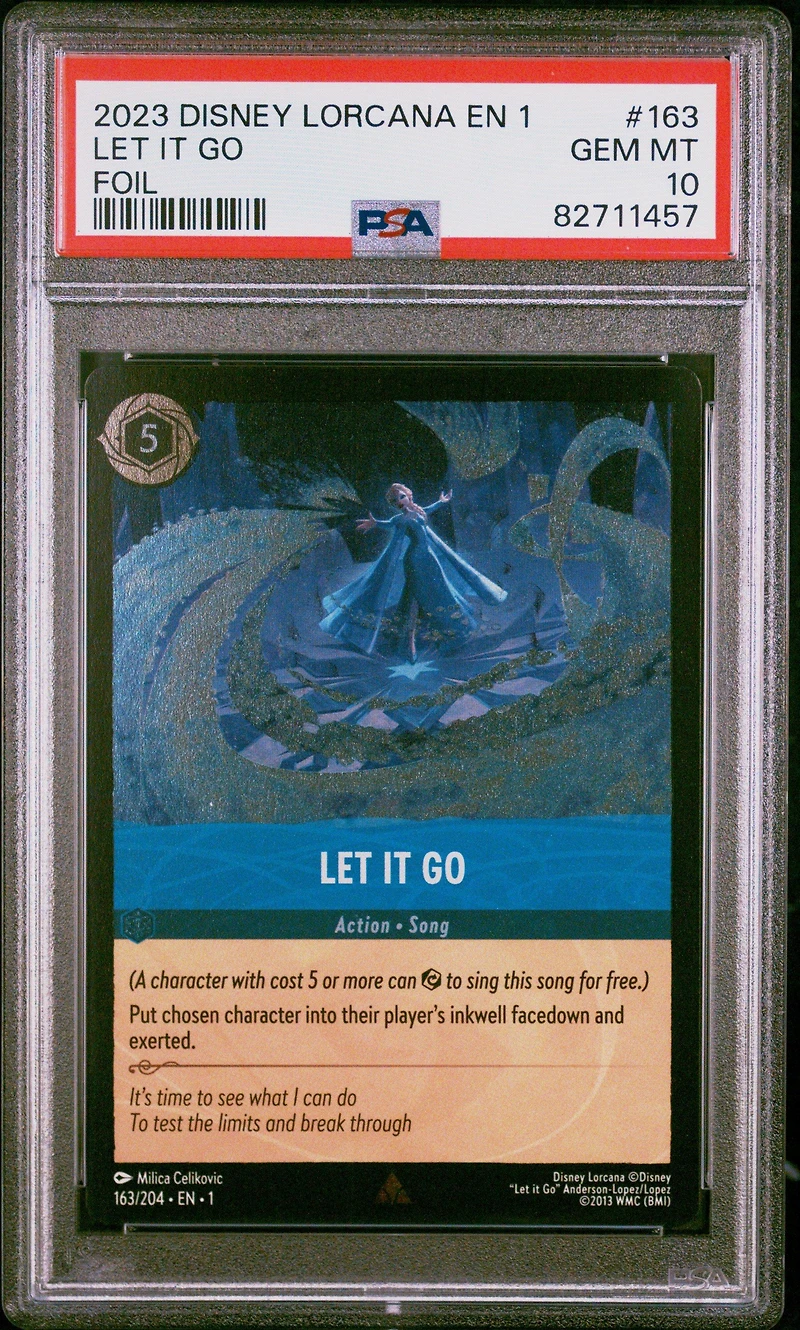 2023 Disney Lorcana En 1-the First Chapter 163 Let It Go Foil PSA 10