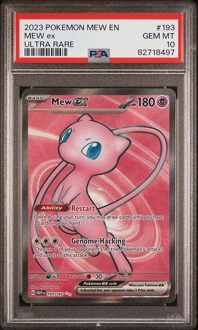 2023 Pokemon Mew En-151 193 Mew Ex Ultra Rare PSA