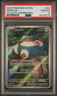 2023 Pokemon Svp En-sv Black Star Promo 051 Snorlax PSA