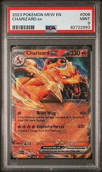 2023 Pokemon Mew En-151 Charizard Ex PSA