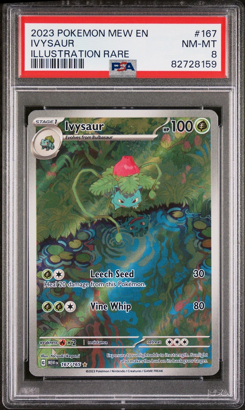 2023 Pokemon Mew En-151 167 Ivysaur Illustration Rare PSA