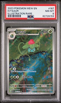 2023 Pokemon Mew En-151 167 Ivysaur Illustration Rare PSA