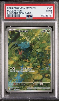 2023 Pokemon Mew En-151 166 Bulbasaur Illustration Rare PSA