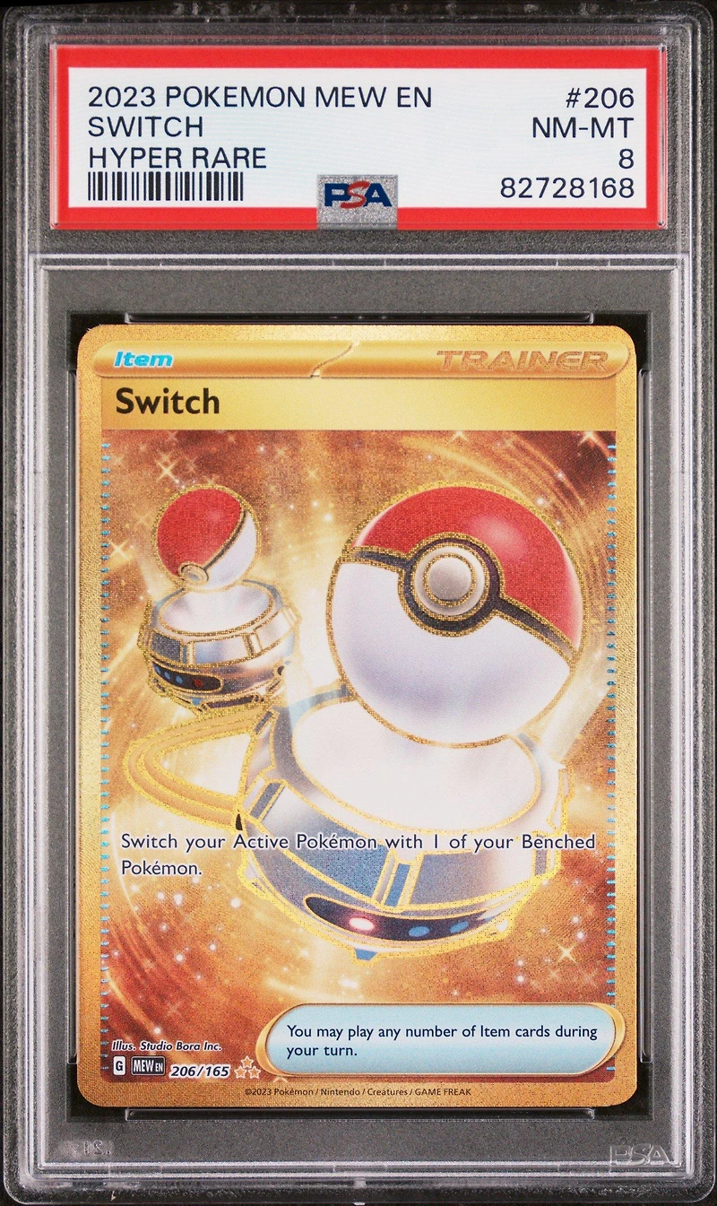 2023 Pokemon Mew En-151 206 Switch Hyper Rare PSA