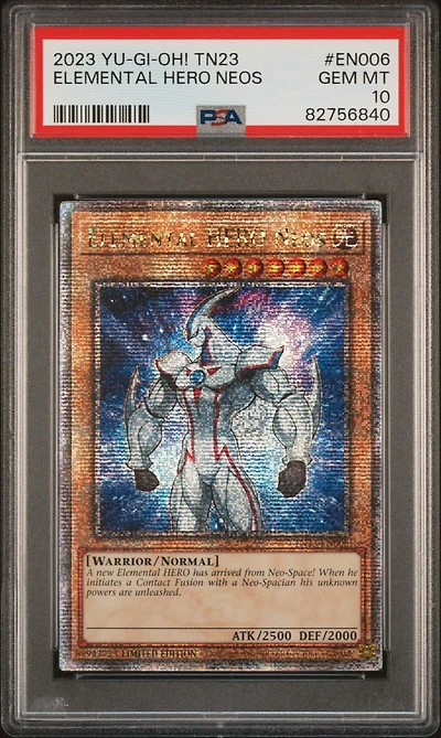 2023 Yu-gi-oh! Tn23-25th Anniversary Tin: Dueling Heroes En006 Elemental Hero Neos PSA 10