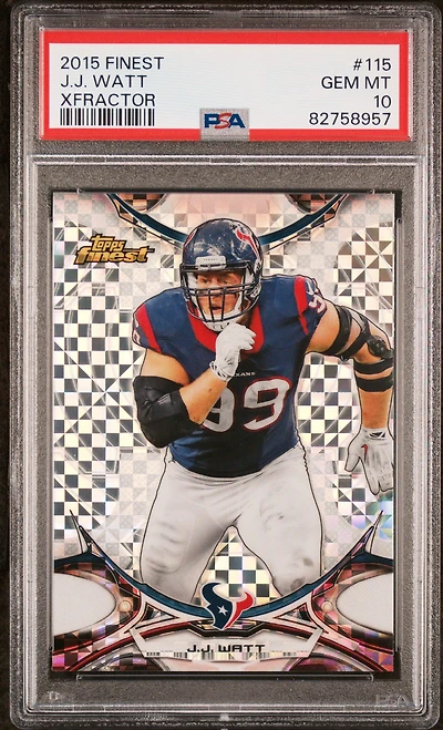 2015 Finest 115 J.j. Watt PSA 10