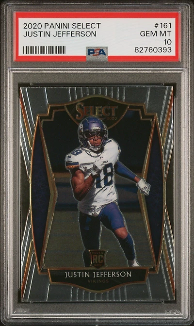 2020 Panini Select Justin Jefferson PSA 10