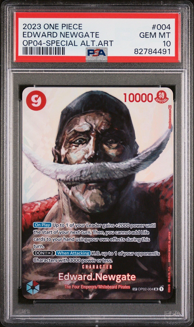2023 One Piece Kingdoms Of Intrigue 004 Edward Newgate Special Alternate Art PSA 10