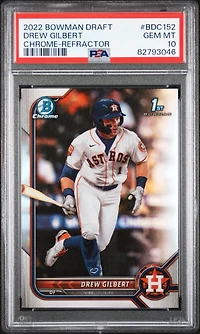 2022 Bowman Draft Bdc152 Drew Gilbert Chrome-refractor PSA 10