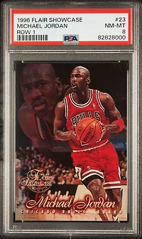 1996 Flair Showcase 23 Michael Jordan PSA 8
