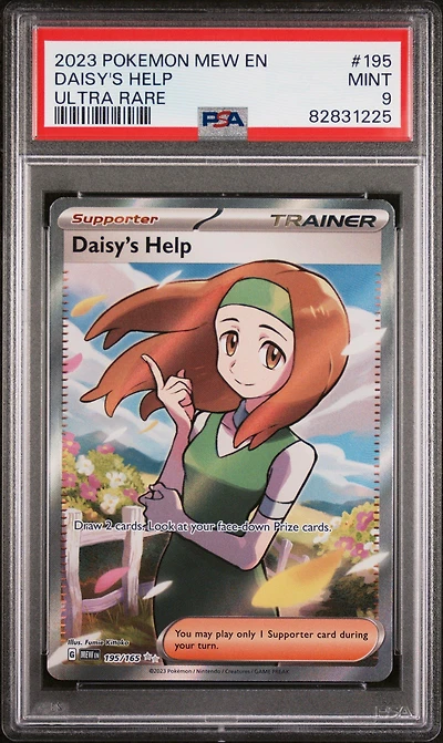 2023 Pokemon Mew En-151 195 Daisy's Help PSA 9