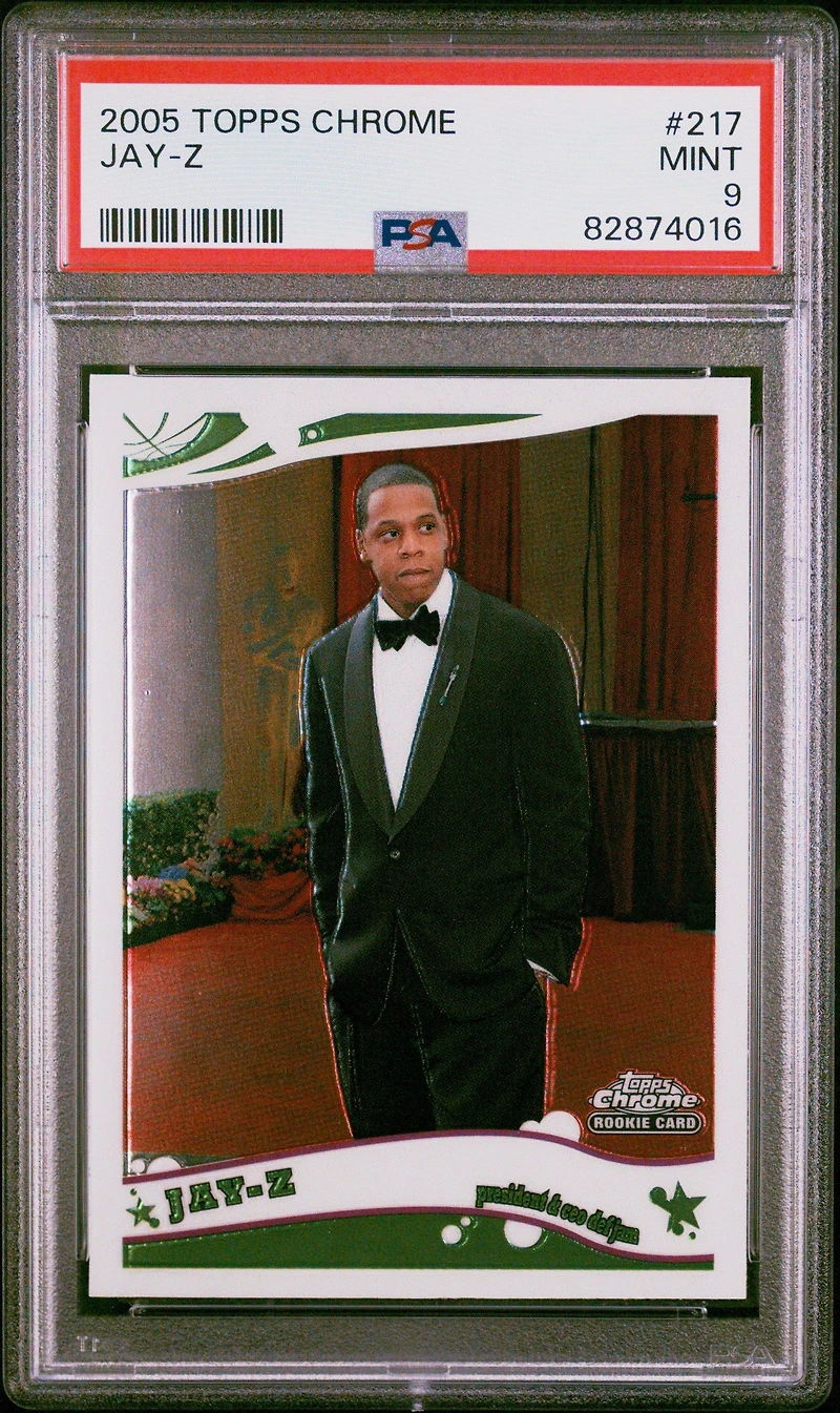 2005 Topps Chrome 217 Jay-z PSA 9