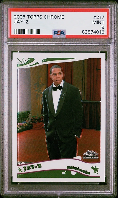 2005 Topps Chrome 217 Jay-z PSA 9