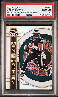 2023 Panini Mosaic Men Of Mastery Mm2 Jalen Hurts Silver PSA 10