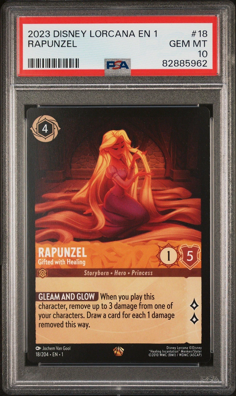 2023 Disney Lorcana En 1-the First Chapter 18 Rapunzel PSA