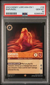 2023 Disney Lorcana En 1-the First Chapter 18 Rapunzel PSA