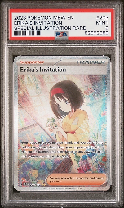 2023 Pokemon Mew En-151 203 Erika's Invitation PSA