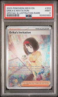 2023 Pokemon Mew En-151 203 Erika's Invitation PSA