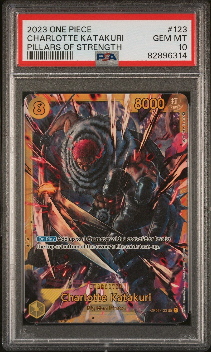 2023 One Piece Pillars Of Strength 123 Charlotte Katakuri PSA 10