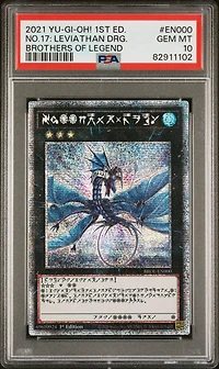 2021 Yu-gi-oh! Brol-brothers Of Legend En000 Number 17: Leviathan Dragon 1st Edition PSA 10