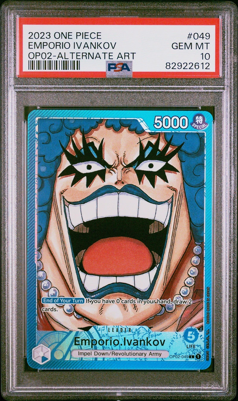 2023 One Piece Paramount War Emporio Ivankov Alternate Art PSA 10