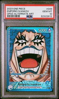 2023 One Piece Paramount War Emporio Ivankov Alternate Art PSA 10
