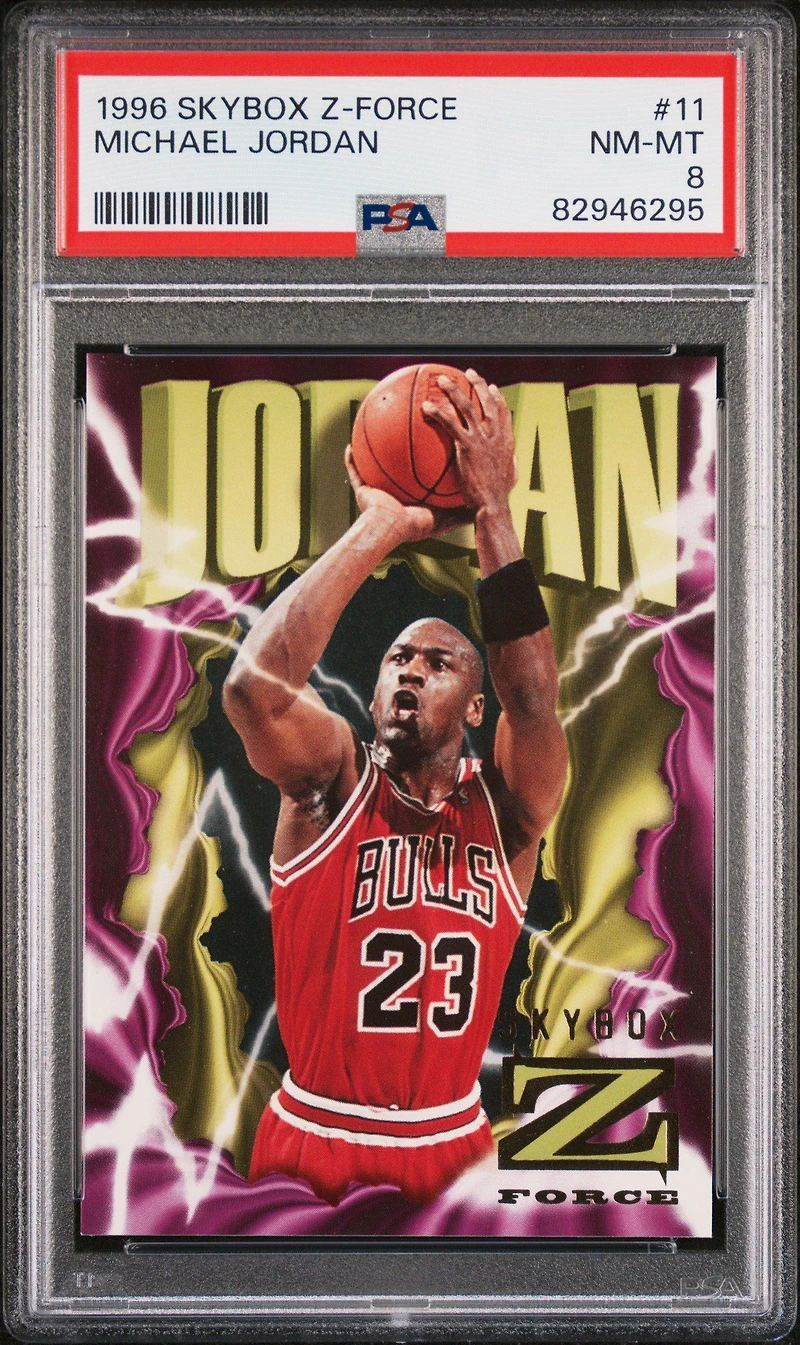 1996 Skybox Z-force Michael Jordan PSA 8