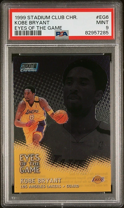 1999 Stadium Club Chrome Eyes Of The Game Eg6 Kobe Bryant PSA 9