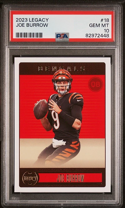 2023 Panini Legacy 18 Joe Burrow PSA 10