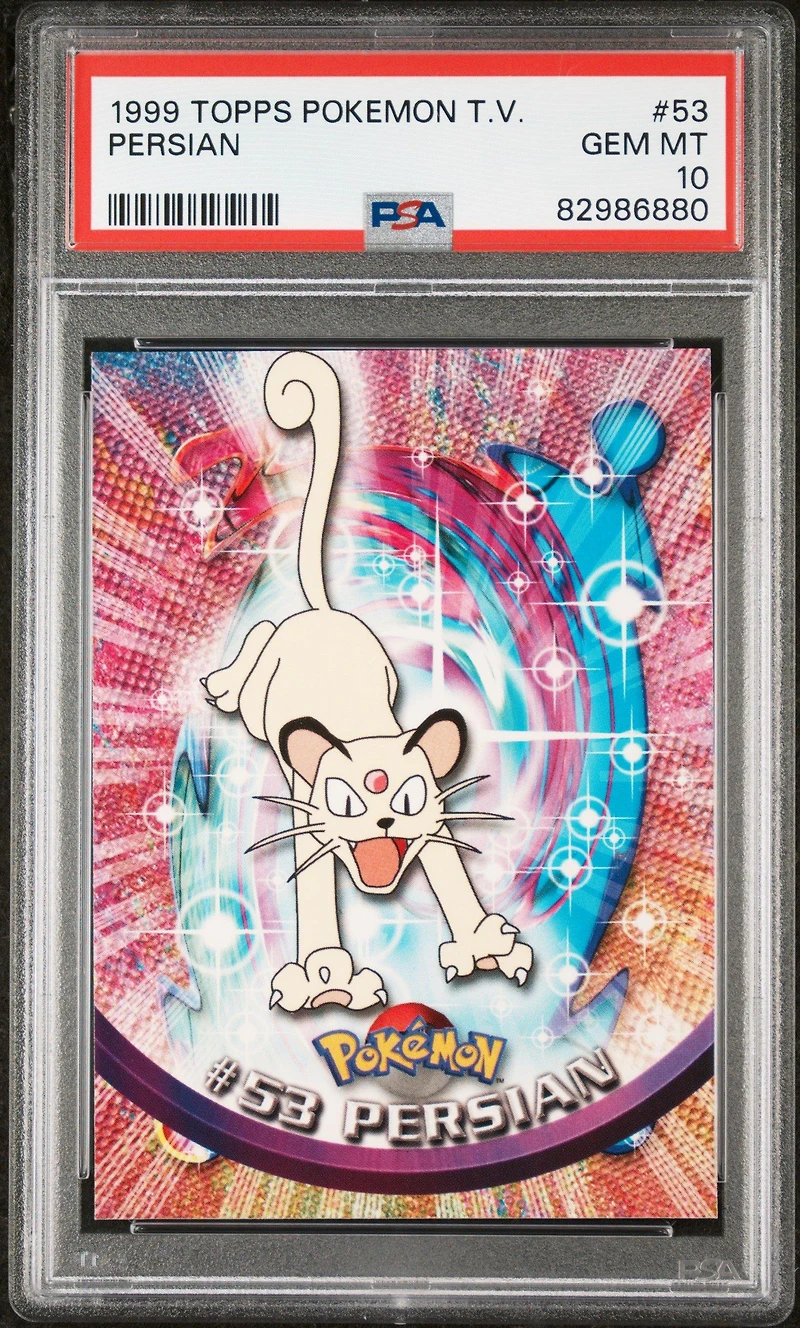 1999 Topps Pokemon Tv 53 Persian PSA 10