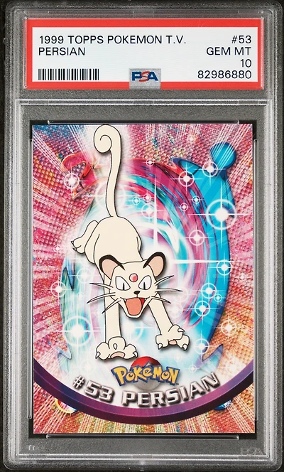 1999 Topps Pokemon Tv 53 Persian PSA 10