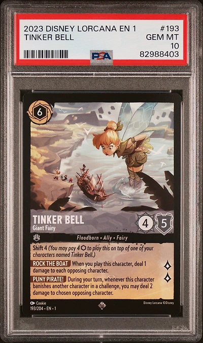 2023 Disney Lorcana En 1-the First Chapter 193 Tinker Bell