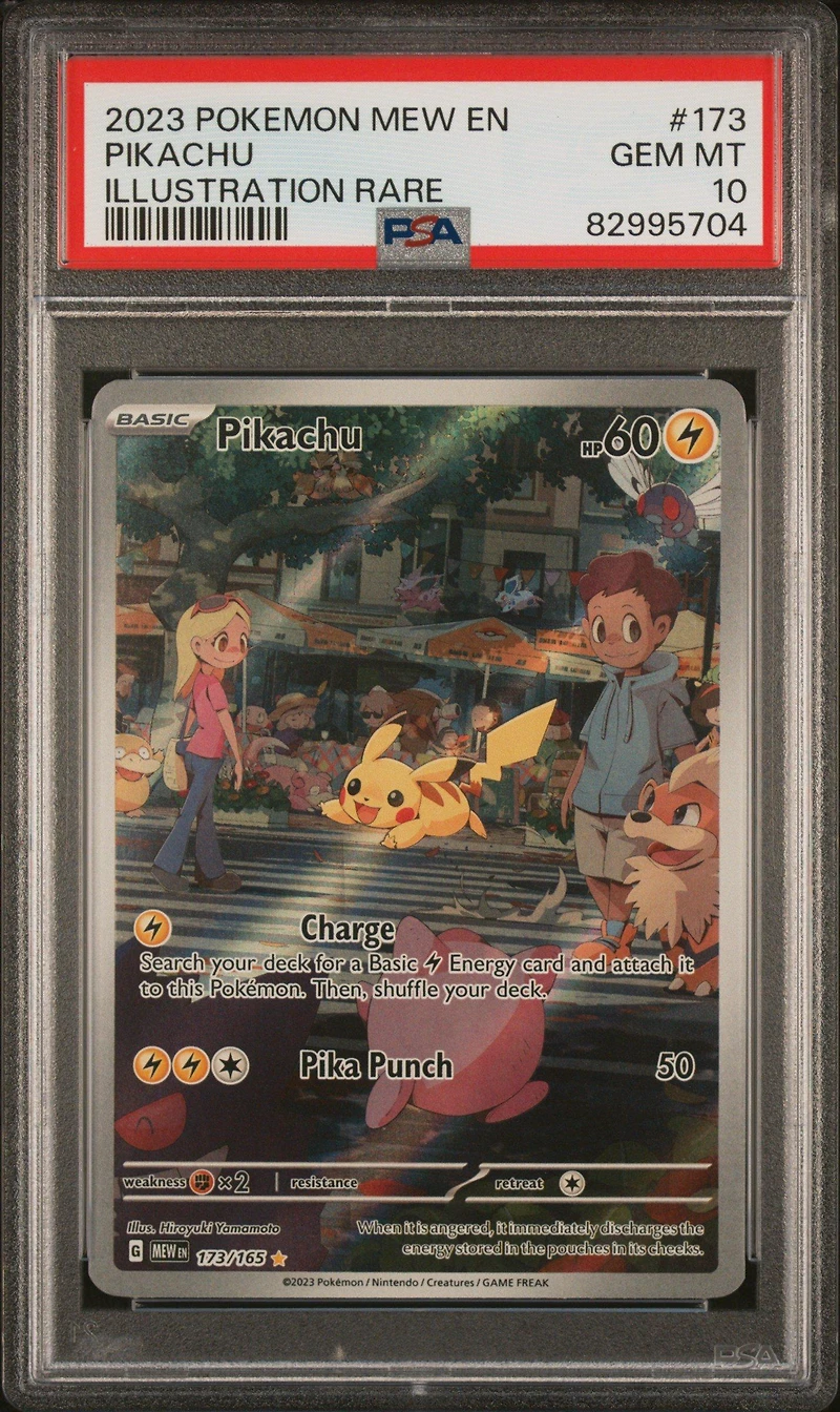 2023 Pokemon Mew En-151 173 Pikachu Illustration Rare PSA