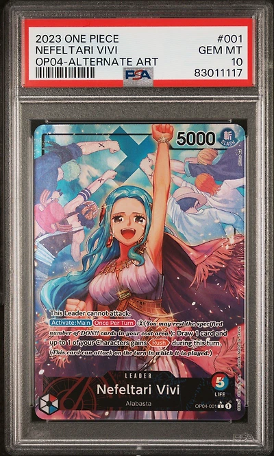 2023 One Piece Kingdoms Of Intrigue 001 Nefeltari Vivi PSA