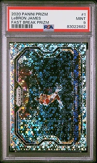 2020 Panini Prizm 1 Lebron James Fast Break Prizm PSA