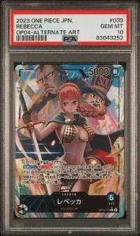 2023 One Piece Japanese Kingdoms Of Intrigue 039 Rebecca Alternate Art PSA 10